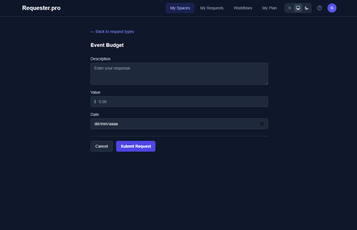 Submit a Request